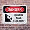 Signmission Quarry Face Stay Away, 14 in W x Rectangle, Plastic OS-2PACK-DS-P-1014-L-1890 - alternate 8
